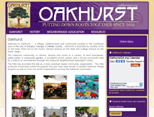 Tablet Screenshot of oakhurstga.org